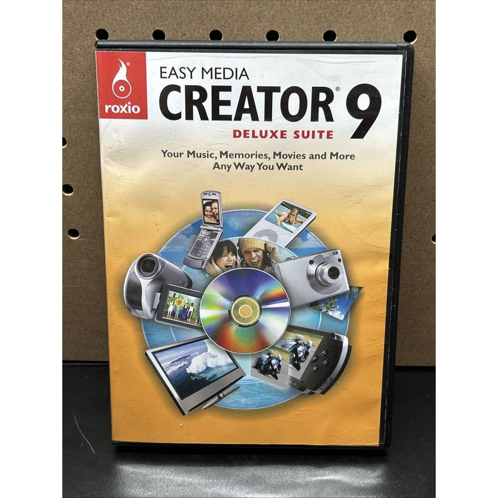Roxio Easy Media Creator 9 Deluxe Suite with SW Keys